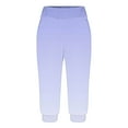 thumbnail image 6 of Zedker Capri Pants for Women Loose Yoga Lounge Joggers Pajama Pants with Pockets Light Blue Plus XXXL, 6 of 6