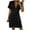 Black, variant on yillto Womens Dress Crochet Swimsuit Short Sleeve V Neck Cover ups Summer Causal Beach Knit Dresses