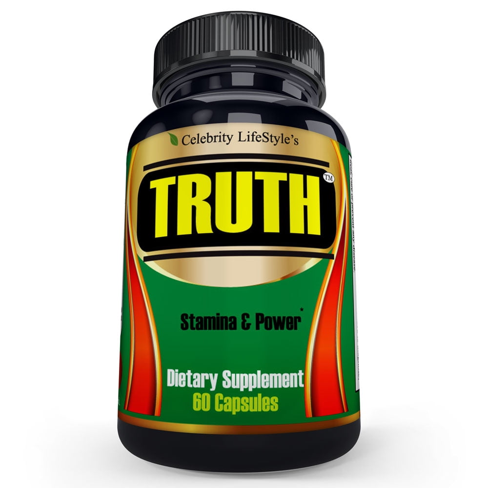 Truth Sexual Enhancement 60 Pills for Men, Enlargement Pills with 10X Max Stamina, Endurance & Libido Booster By Celebrity LifeStyle