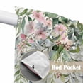 thumbnail image 4 of Sage Green Eucalyptus Swag Curtains for Kitchen/Bedroom/Living Room, Summer Spring Weeping Leaves Botanical Scalloped Curtains 63 Inch Long, Window Swag Topper Curtains Valances 2 Panels Set 36"x63", 4 of 8
