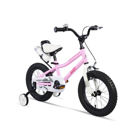 Joey Hopper 14 Inch Easy Assembly Kid s Bicycle  Bell Included  Pink