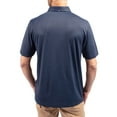 thumbnail image 2 of Men's-Cutter & Buck  Heather Navy Michigan Wolverines Forge Alumni Eco Stretch Recycled Polo, 2 of 2