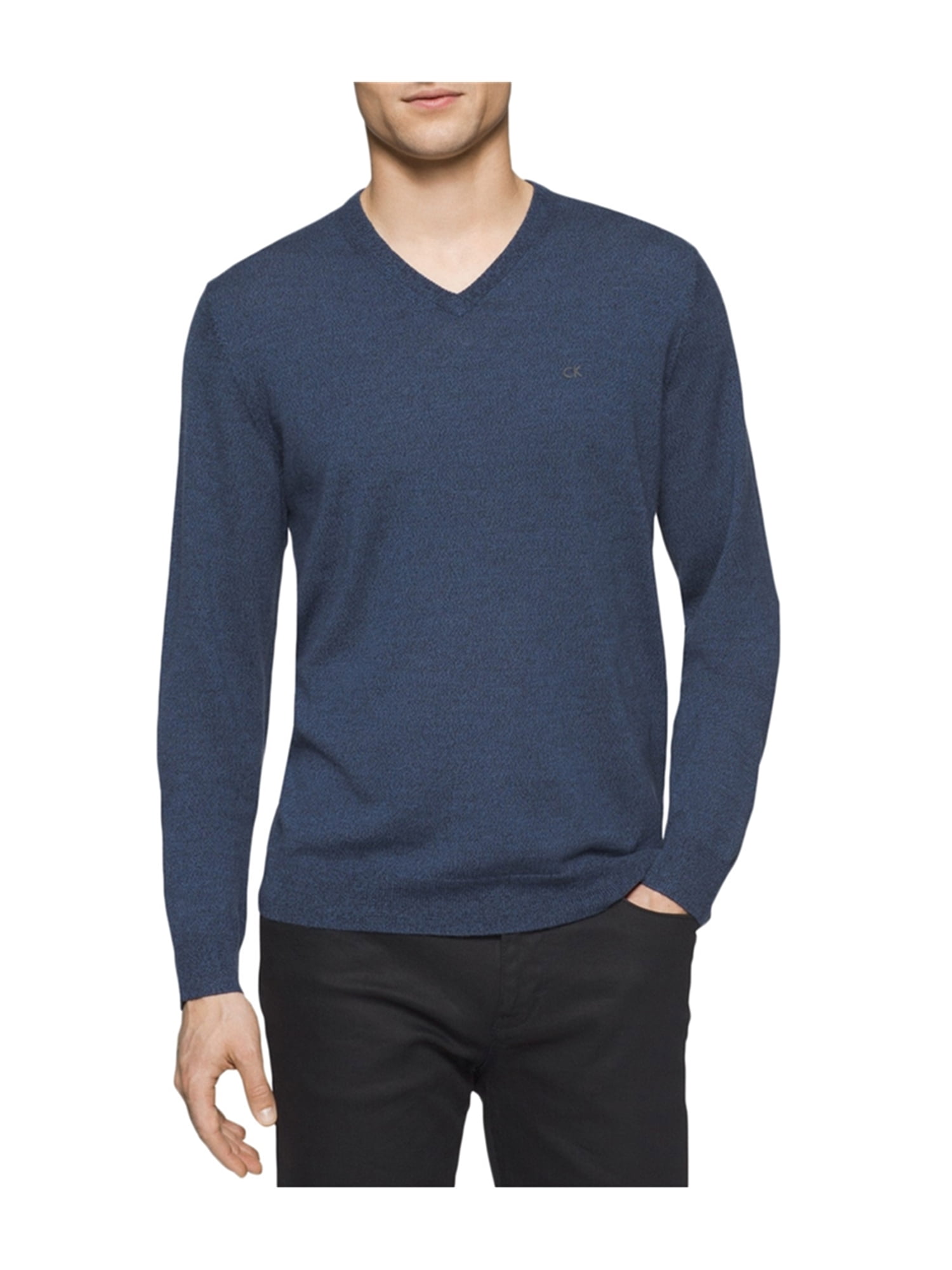 Calvin Klein Calvin Klein Mens Merino VNeck Pullover Sweater