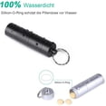 thumbnail image 4 of Pieces Pill Box - Medication Pill Case - Mini Pill Box Keychain - Waterproof Keychain - Waterproof Pill Case - Medicine Case - with 3 Compartments - On the Go - 8 x 2 cm, 4 of 6
