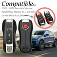 thumbnail image 6 of Vitodeco Superior Leather Key Fob Case Compatible for Porsche Cayenne, Macan, Panamera, 718, 911 - (2020-2026 models) - 3-Button or 4-Button, Black, 6 of 6