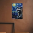thumbnail image 5 of JEUXUS Raccoon Metal Art Hanging Painting 8*12in 8x12in, 5 of 7