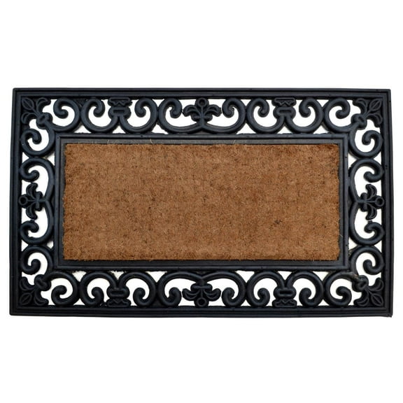Imports Decor Rubber Back Coir Doormat, Country Gate, 18-Inch by 30-Inch