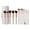 white, variant on Travel Makeup Brush Set 14pcs Makeup Brushes Foundation Powder Contour Blush Cosmetic Eye Brush Sets With Holder - white
