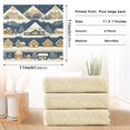 thumbnail image 6 of Yayeee 6 Pack Kitchen Dishcloths for Washing Dishes Soft Absorbent Microfiber Towels, Winter Village, 6 of 9