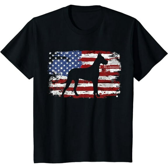 Great Dane Vintage American Flag T-Shirt