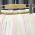 thumbnail image 6 of Tulle Skirt Toddler Girls Elastic Waist Sparkly Cute Party Skirts Cotton Lining Lightweight Little Girl's Clothes, Pink, 7 Years, 6 of 7