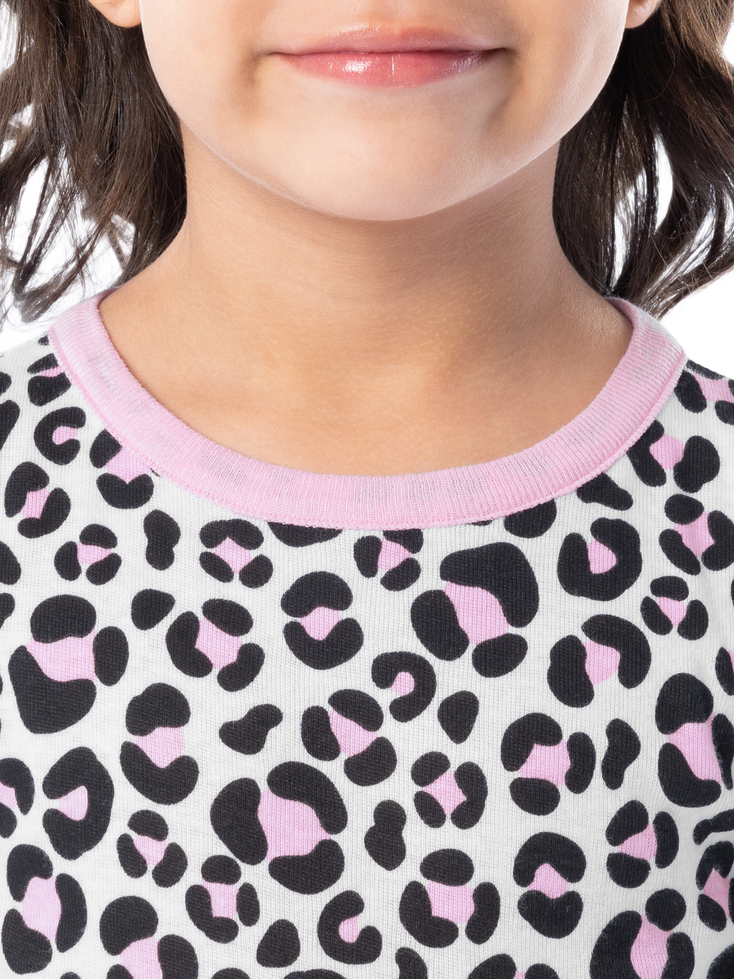 Fruit of the Loom Girl's Snug Fit 100% Cotton Pajama Sets, 4-Piece, Sizes 4-12