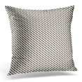 thumbnail image 1 of BSDHOME Brown Break Rough Wool with Oblique Parallel Interrupted Stripes Twill Monochrome Graphics Abstract White Pillow Cover 16x16 Inches Throw Pillow Case Cushion Cover, 1 of 1