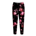 thumbnail image 3 of BKQCNKM Valentines Day Leggings for Women Plus Size Leggings for Women Yoga Pants Women Yoga Leggings with Pockets Soft Leggings Heart Leggings Holiday Leggings for Women Pink M, 3 of 4