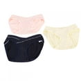 thumbnail image 2 of 3 Piezas De Ropa Interior De Maternidad De Cintura Baja Para Mujeres Embarazadas, Bragas De Algodón Para Levantar El Vientre, Transpirables, 2 of 8