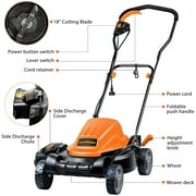 LawnMaster 19 inch 2-in-1 Electric Lawn Mower, 12AMP, ME1218X