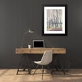 thumbnail image 4 of Ivan Ivanec 18x24 Black Modern Framed Museum Art Print Titled - Landscape with Trees and an Architectural Team Behind the Wall (1930-1944), 4 of 5
