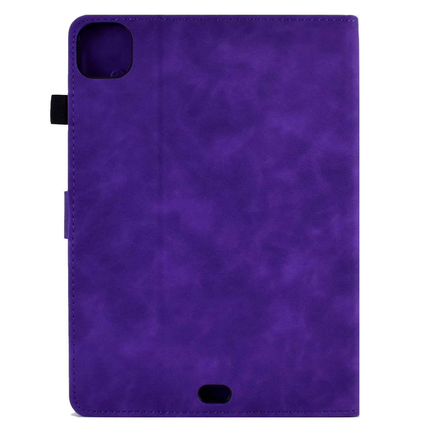 Allytechgroup iPad Pro 11 2024 M4 Case Cover, Eiffel Tower Butterfly Embossed Stylish Bumper Auto Sleep Wake Protective Kickstand Slim Fit Pencil Holder Case for Apple iPad 11 Inch Pro 2024, Purple