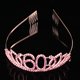 thumbnail image 5 of Corona con números, decoración creativa para tarta de cumpleaños, elegante tocado, accesorio para el cabello para mujeres y niñas (oro rosa 60), 5 of 5