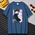 thumbnail image 5 of Megumi Fushiguro-Camiseta de gran tamaño para hombre, Top informal de manga corta con cuello redondo, Harajuku suave, moda nueva, 5 of 5