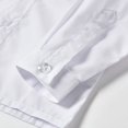 thumbnail image 5 of Wehilion School Uniform Boys Button Down Long Sleeve Solid Dress Shirt White 8, 5 of 6