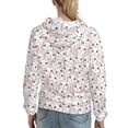 thumbnail image 7 of Lsque Cute Rabbit Pattern Casual Women's Hoodie,Hooded Sweatshirt with Kangaroo Pocket,Pullover Hoodie with Eye-catching Drawstrings-X-Large, 7 of 7