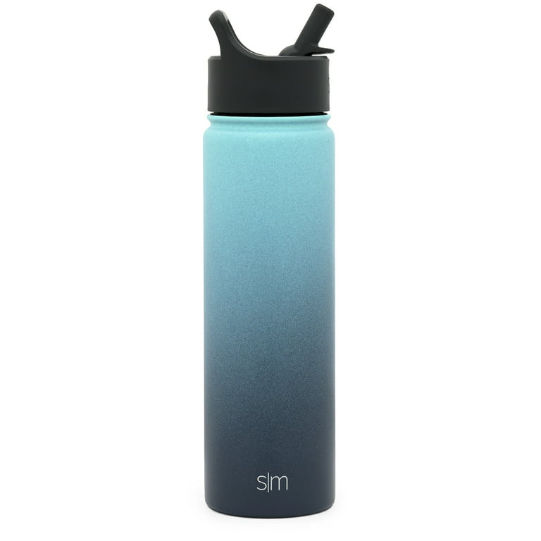 Simple Modern 64 oz Summit Water Bottle with Straw Lid - Hydro Vacuum  Insulated Flask Double Wall Half Gallon Chug Jug - 18/8 Stainless Steel  -Caribbean 