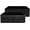 Black, variant on Whitehaus Reversible Kitchen Sink With White Finish WHFLGO3018-WHITE