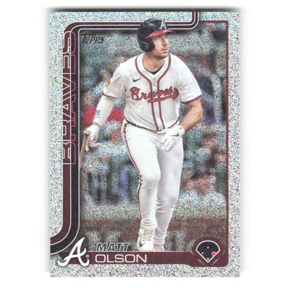 2025 Topps Sandglitter #145 Matt Olson Atlanta Braves Series 1 MLB Baseball Trading Card