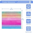 thumbnail image 4 of Paint Wood Rainbow Color Washcloth 12x12in Set, 4 Pack Absorbent Cotton Towel Square Kitchen Dishes Towels, Soft Cleaning Face Hand Towel Fast Drying, 4 of 7
