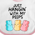thumbnail image 4 of Inktastic Easter Just Hangin' with My Peeps Boys or Girls Baby Bib, 4 of 4