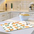 thumbnail image 6 of Yayeee Dish Drying Mat for Kitchen Counter Ultra Absorbent Easy Clean Pad 18x16", Orange, 6 of 7