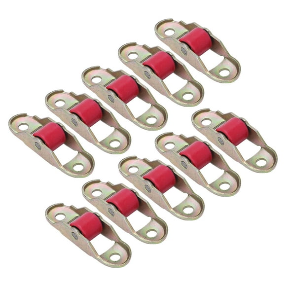 10 Pieces Sliding Door Window Pulley, Non Jamming Mute Roller Plastic Single Wheel Hardware with Base 12mm Dia Used in Sliding Doors, Window