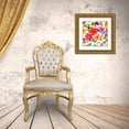 thumbnail image 3 of Wild Apple Portfolio 26x26 Gold Ornate Wood Framed with Double Matting Museum Art Print Titled - Bright Florals II, 3 of 4