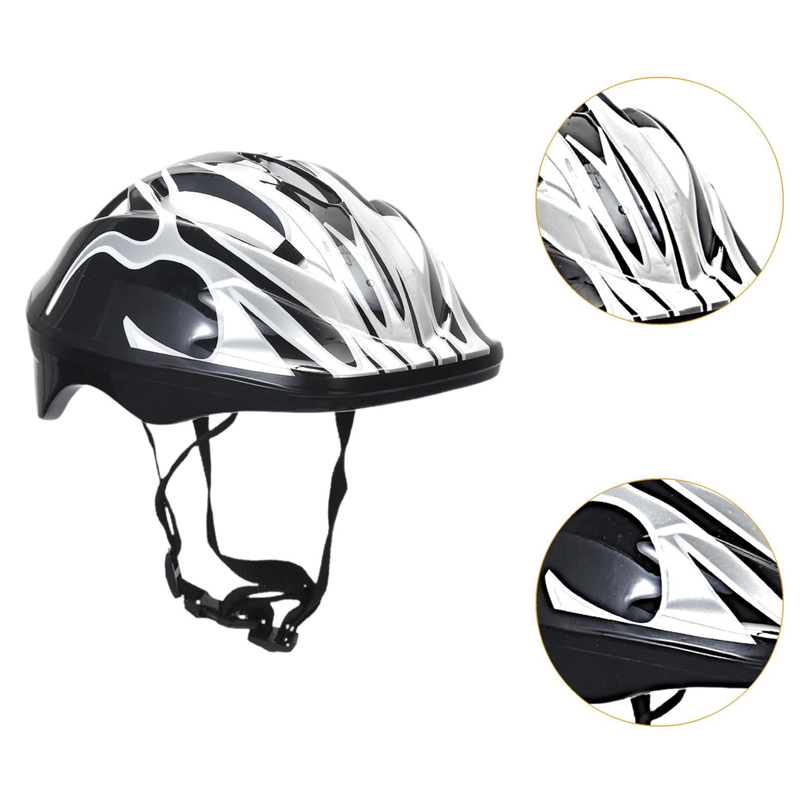 yotijay Kids Helmet, Roller Skating Helmet Portable Impact Resistant, Skateboard White