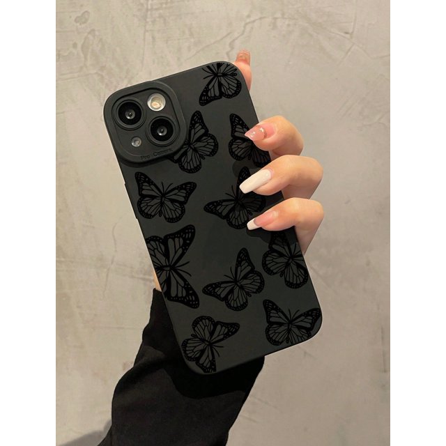 Butterfly Pattern Phone Case Compatible With iPhone 15/15Pro/15Plus/15Promax