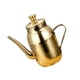 thumbnail image 4 of Dispensador de aceite de acero inoxidable con tapa a prueba de fugas y pico largo de vertido suave para café. Oro 300ml, 4 of 9
