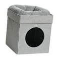 thumbnail image 1 of Casa para gatos, cueva cubierta para gatos, liviana, ahorradora de espacio, transpirable, nido para gatos, condominio para gatos para el interior del, 1 of 8