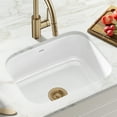 thumbnail image 2 of KRAUS Pintura 23-inch 16 Gauge Undermount Single Bowl Enameled Steel Kitchen Sink in White, 2 of 13