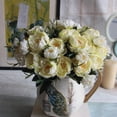 thumbnail image 2 of Flores artificiales Mini peonías Decoración del hogar Flores falsas Caja de dulces Flor, 2 of 6