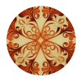 thumbnail image 4 of HAOXIT Ethnic Tablecloth, Ornate Vintage Circular Motif in Oriental Tattoo Mandala Inspired, Dining Room Kitchen Round Table Cover, 4 of 8