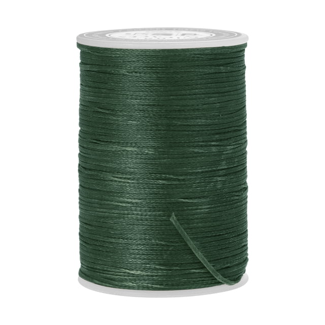 Unique Bargains Fil à Coudre en Cuir Ciré en Polyester Vert Foncé, 98 Yards