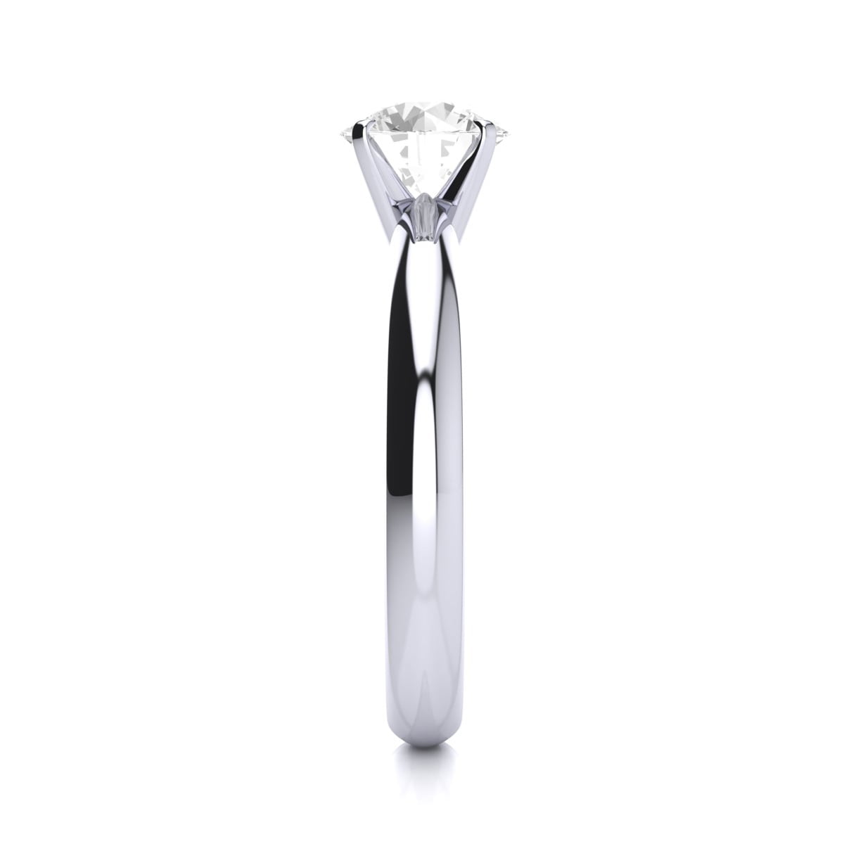 SuperJeweler 1 Carat Lab Grown Diamond Solitaire Ring In Sterling Silver For Women