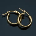 thumbnail image 2 of KoolJewelry 14k Yellow Gold 3.5x10mm Huggie Hoop Earrings, 2 of 5