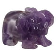 thumbnail image 4 of Elephant Crystal Figurines Elephants Statue Stone Rose Quartz Stones Figure Decor, 4 of 6