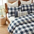 thumbnail image 4 of Levtex Home - Camden Duvet Cover Set - Full/Queen Duvet Cover (90 x 94 in.) + Two Standard Pillowcases (26 x 20 in. ) - Buffalo Check in Navy and Cream - Reversible Pattern - Cotton, 4 of 5
