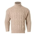 thumbnail image 1 of Chandail Col Roulé Décontracté pour Hommes Tricot Chaud Confortable Doux Mode Hiver, 1 of 9