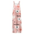 thumbnail image 4 of Fgvctg Valentine's Day Womens Jumpsuits Wide Leg Pant Trendy Overalls Love Heart Graphic Sleeveless Spaghetti Straps Jumpsuits Rompers Bib Overalls Plus Size Sprimg Pant With Pockets Light pink 5XL, 4 of 7
