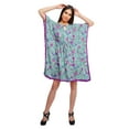 thumbnail image 2 of Moomaya Robe Courte de Caftan de Plage, Robe de Couverture Imprimée, Kaftan pour Femmes, Tenue de Plage, Couverture, 2 of 4