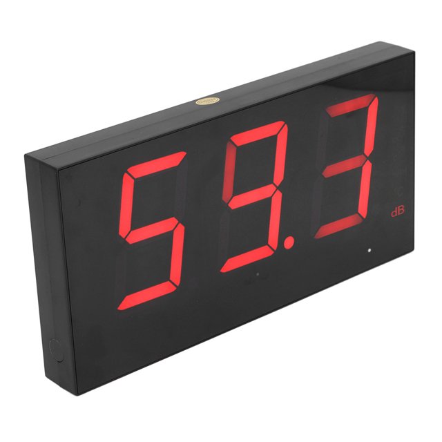 Digital Sound Level Meter, Decibel Meter USB Power Supply Wall Mounted ABS for Building Construction for Noise Monitoring